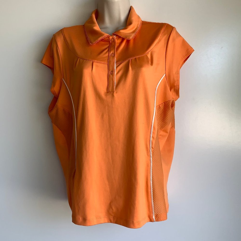 TAIL Orange Golf Polo Size Large